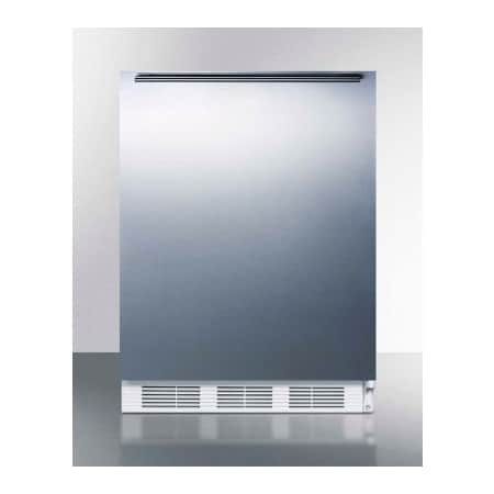 Summit Appliance Div. Summit-Built-In Undercounter Refrigerator-Freezer, 5.1 Cu. Ft., 24" Wide CT661WBISSHH